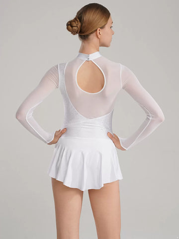 Women's Glitter Rhinestone Figure Skating Dance Dresses