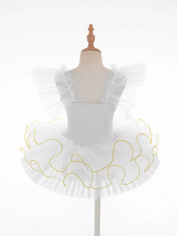 Kid Girls Swan Lake Ballet Dance Dress Princess Tutu Ballerina Costume