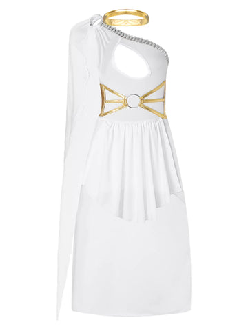 Costume da toga monospalla deluxe da donna