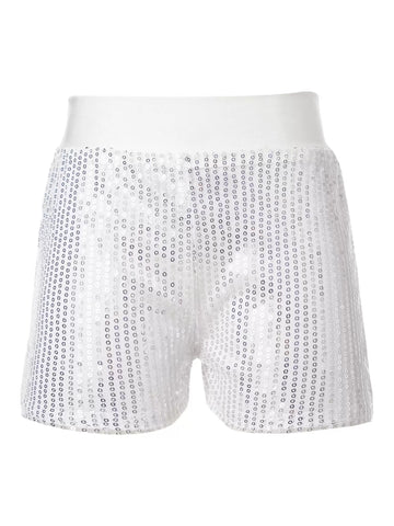 Pantaloncini da ballo con paillettes scintillanti per ragazze Costume da performance latina jazz