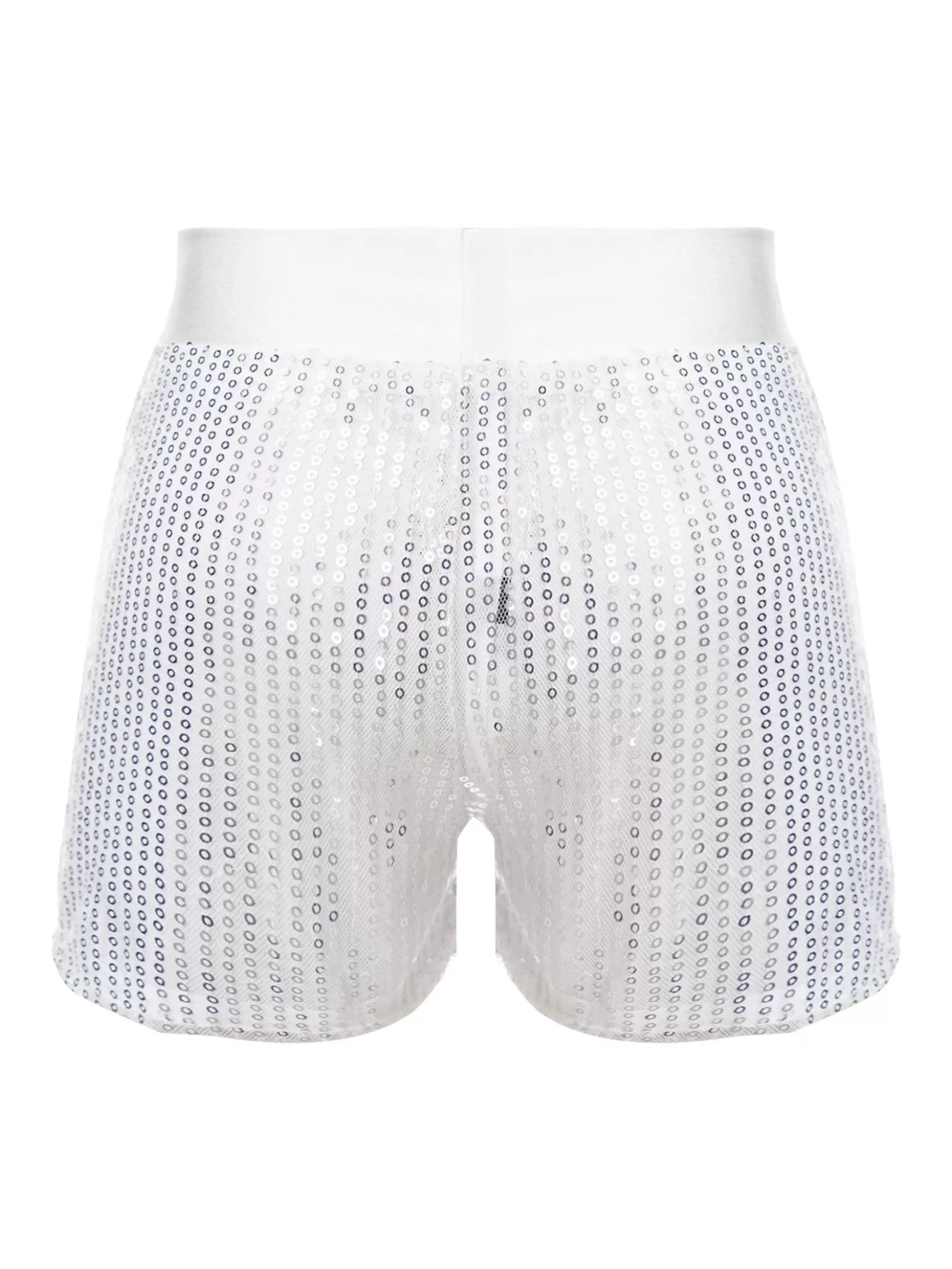 Pantaloncini da ballo con paillettes scintillanti per ragazze Costume da performance latina jazz