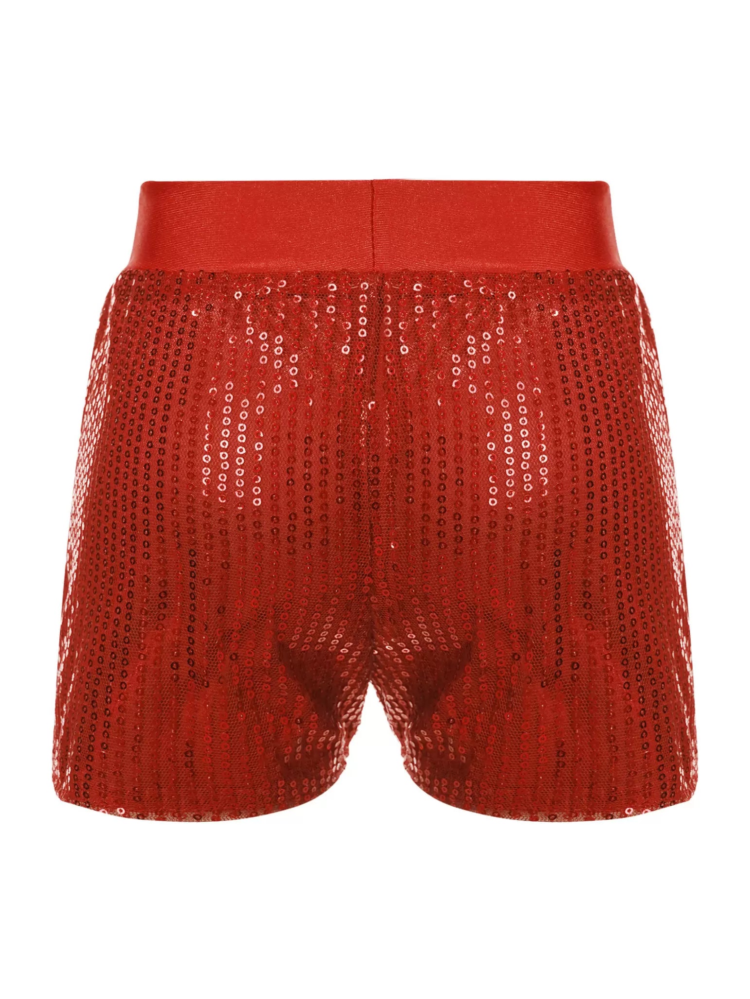 Pantaloncini da ballo con paillettes scintillanti per ragazze Costume da performance latina jazz