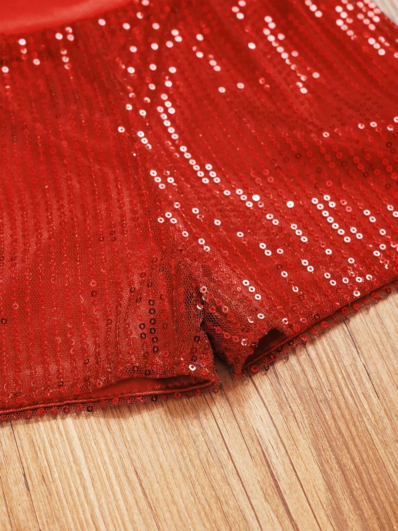 Pantaloncini da ballo con paillettes scintillanti per ragazze Costume da performance latina jazz
