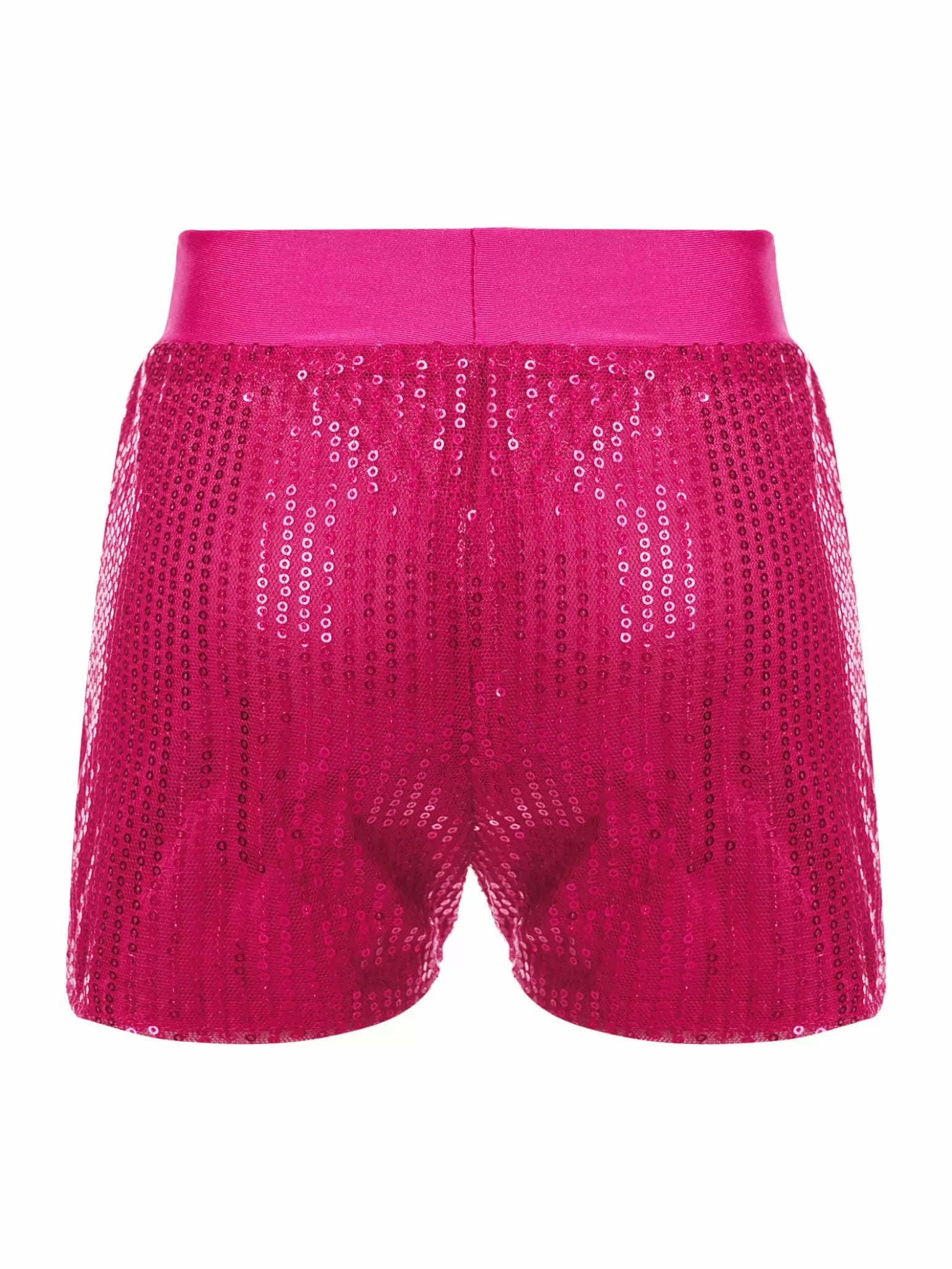 Pantaloncini da ballo con paillettes scintillanti per ragazze Costume da performance latina jazz