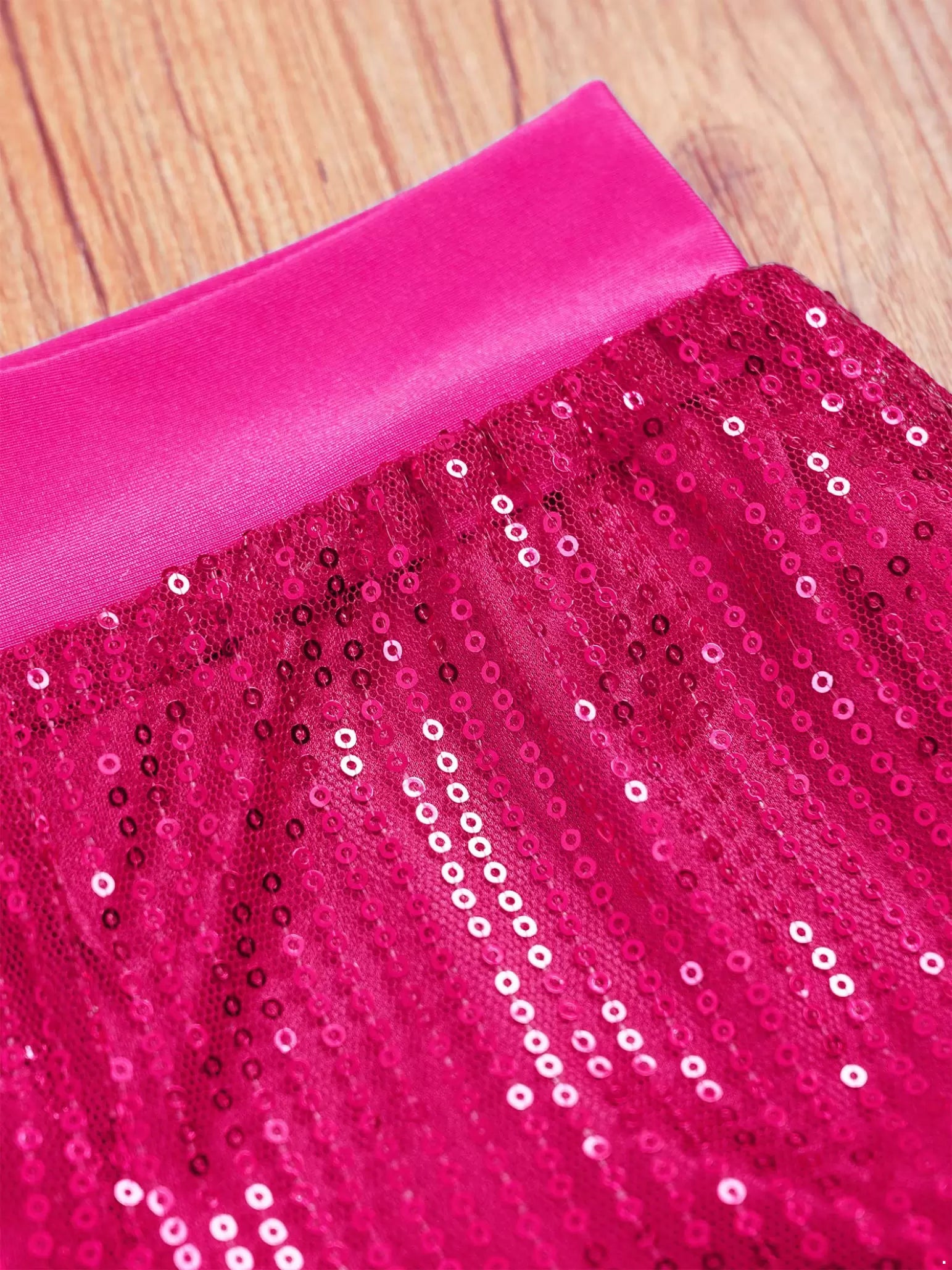 Pantaloncini da ballo con paillettes scintillanti per ragazze Costume da performance latina jazz