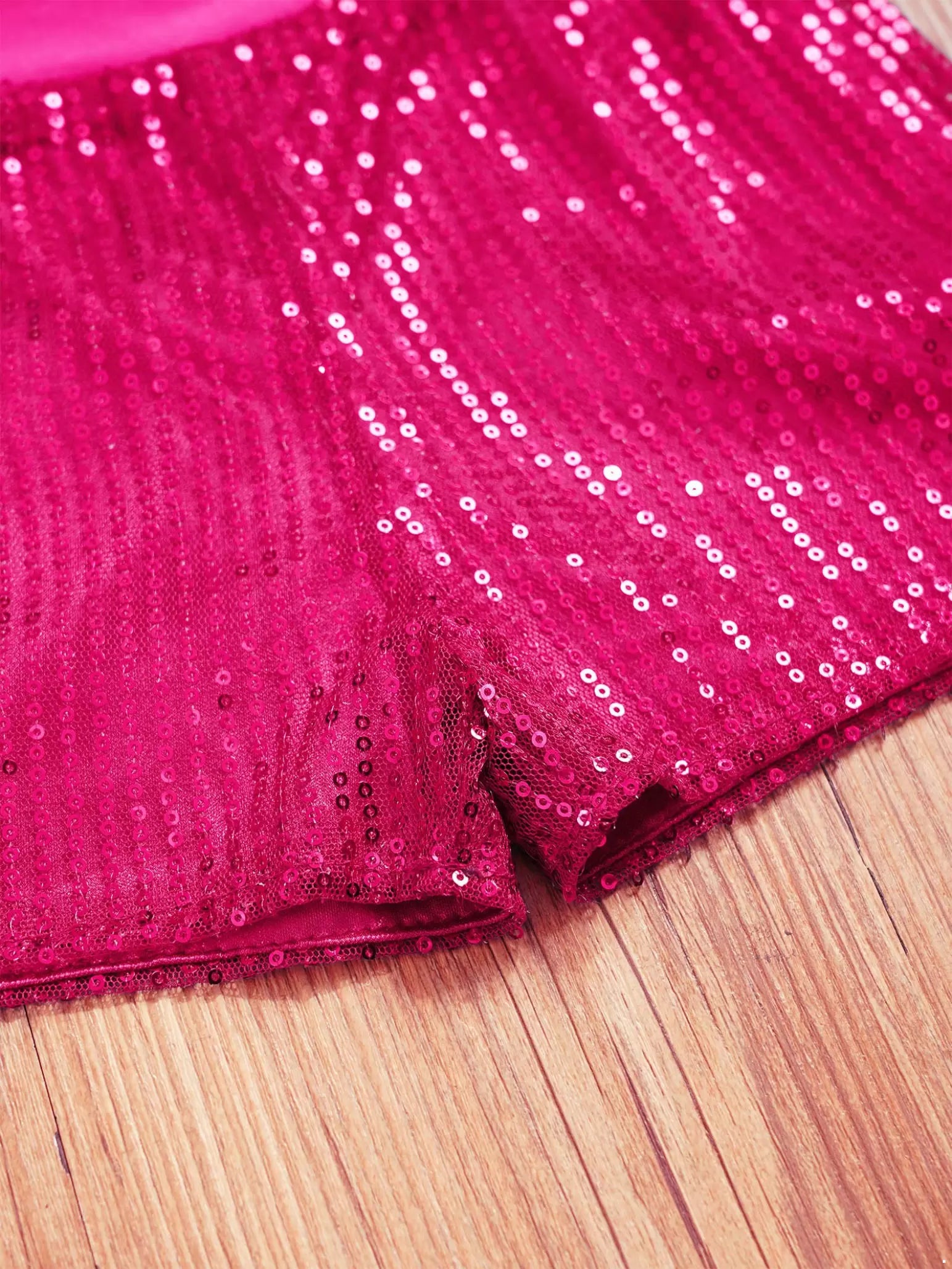Pantaloncini da ballo con paillettes scintillanti per ragazze Costume da performance latina jazz