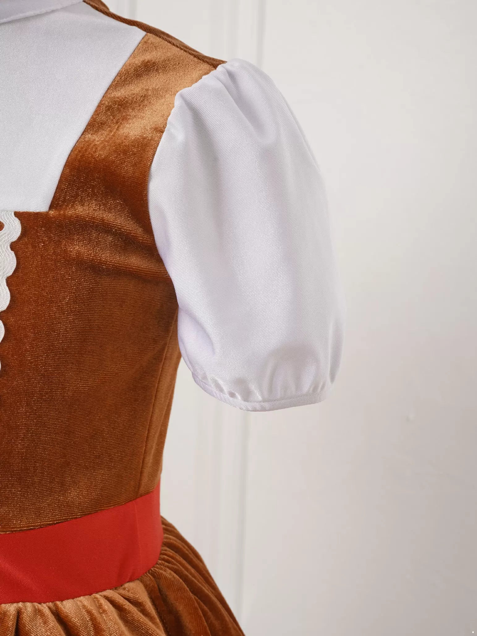 Abiti da omino di pan di zenzero per ragazze per la festa di cosplay di Natale