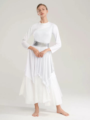 Tunique de robe de danse de louange liturgique