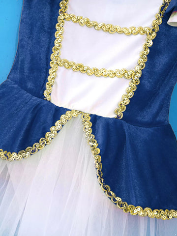 Kids Girls Short Sleeves Ringmaster Costume Leotard Dress